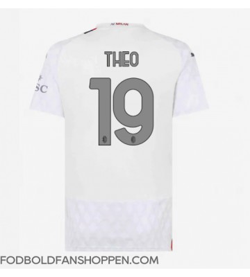 AC Milan Theo Hernandez #19 Udebanetrøje Dame 2023-24 Kortærmet